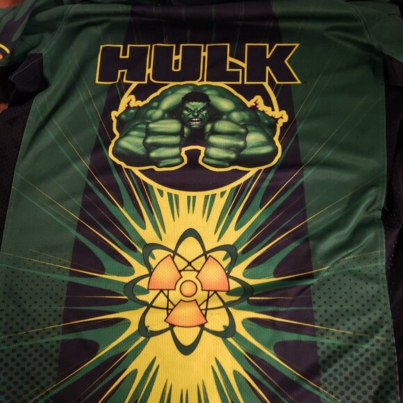 2003 The Hulk Shirt Green Gold Movie NTD Marvel Official Polyester Men's Medium - Picture 5 of 16